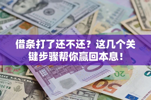 济南借条打了还不还？这几个关键步骤帮你赢回本息！