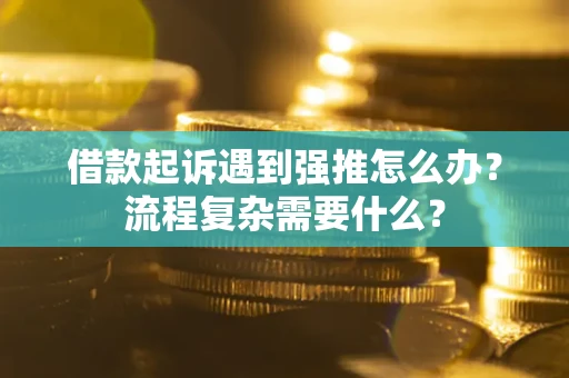 济南借款起诉遇到强推怎么办？流程复杂需要什么？