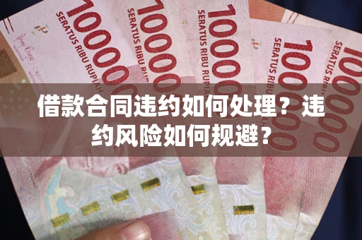 济南借款合同违约如何处理？违约风险如何规避？